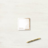 Füge Deinen Namen hinzu | Tropischer Pinneapfel Post-it Klebezettel (Auf Schreibtisch)