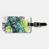 Füge Deinen Namen hinzu | Twilight Palms - Split L Gepäckanhänger (Vorderseite horizontal)