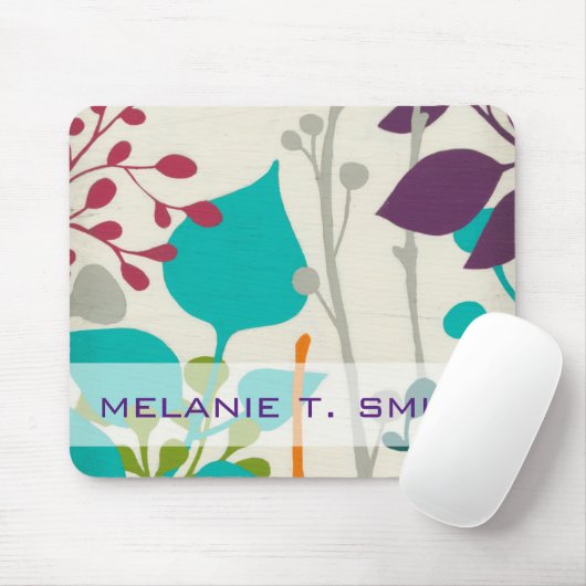 Füge Deinen Namen hinzu | U-Bahn-Garten III Mousepad (Mit Mouse)