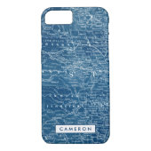 Füge Deinen Namen hinzu | US Map Blueprint Case-Mate iPhone Hülle (Rückseite)