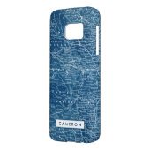 Füge Deinen Namen hinzu | US Map Blueprint Case-Mate Samsung Galaxy Hülle (Rückseite Links)