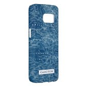 Füge Deinen Namen hinzu | US Map Blueprint Case-Mate Samsung Galaxy Hülle (Rückseite/rechts)