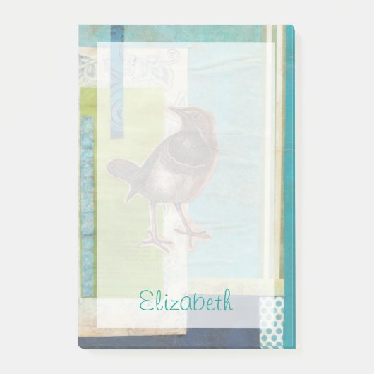 Füge Deinen Namen hinzu | Vogelschutzbuch I Post-it Klebezettel (Vorderseite)