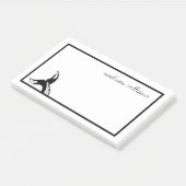 Füge Deinen Namen hinzu | Wal eines Schwanzes Post-it Klebezettel (angewinkelt)