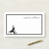 Füge Deinen Namen hinzu | Wal eines Schwanzes Post-it Klebezettel (Auf Schreibtisch)