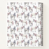 Füge Deinen Namen hinzu | Wasserfarbe Einhorn Märc Notizblock (Rückseite)