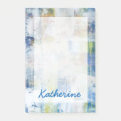 Füge Deinen Namen hinzu | Weißer Wash III Post-it Klebezettel (Vorderseite)