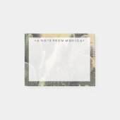 Füge Deinen Namen hinzu | Wüstenkaktus | Grüner Sp Post-it Klebezettel (Vorderseite)