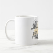 Füge Deinen Namen hinzu | Zeichnend Kaffeeseite Kaffeetasse (Links)