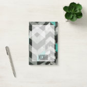 Füge Deinen Namen hinzu | Zickzack Ausschluss II Post-it Klebezettel (Büro)