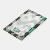 Füge Deinen Namen hinzu | Zickzack Ausschluss II Post-it Klebezettel (angewinkelt)