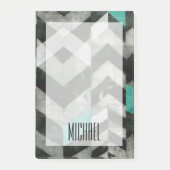 Füge Deinen Namen hinzu | Zickzack Ausschluss II Post-it Klebezettel (Vorderseite)