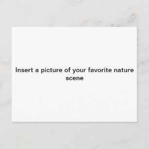 "Füge ein Bild deiner LIEBLINGS-NATURszene ein"Pos Postkarte