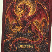 Füge Namen Fire Dragonon Mountain mit Vulkan hinzu Fleecedecke