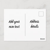 Füge Text hinzu. Vintage Brooklyn Bridge. Postkarte (Rückseite)