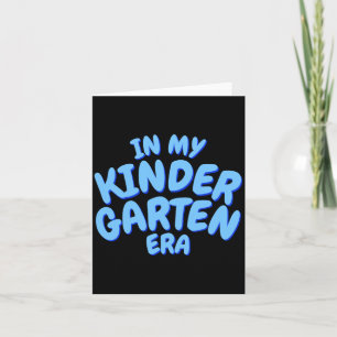 Füge Wort In Meiner Kindergarten-Ära Blaues Kinder Karte
