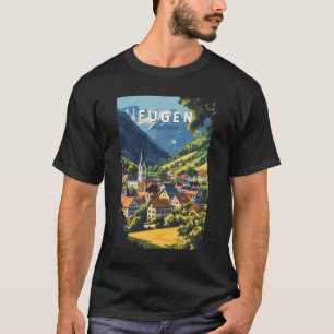 Fugen Österreich Illustration Reise Kunst Vintage T-Shirt
