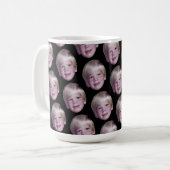 Fügen Sie 1 Floating Head Foto Halb-Tropfen-Muster Kaffeetasse (Vorderseite Links)