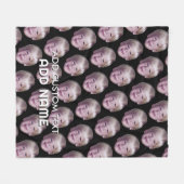 Fügen Sie 1 Floating Head Photo Half Drop Pattern Fleecedecke (Vorderseite (Horizontal))