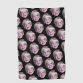 Fügen Sie 1 Floating Head Photo Half Drop Pattern Golfhandtuch (Vorderseite)