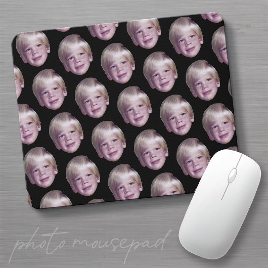 Fügen Sie 1 Floating Head Photo Half Drop Pattern Mousepad