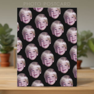 Fügen Sie 1 Floating Head Photo Half Drop Pattern Postkarte