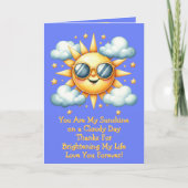 Fügen Sie 2 Foto hinzu, Sie sind mein Sonnenschein Karte (Vorderseite)