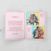 Fügen Sie 2 Foto, Sprinklen auf den Cupcake Valent Karte (Innenseite)