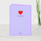 Fügen Sie 2 Fotos schwindendes Valentine Heart Lie Karte (Rückseite)