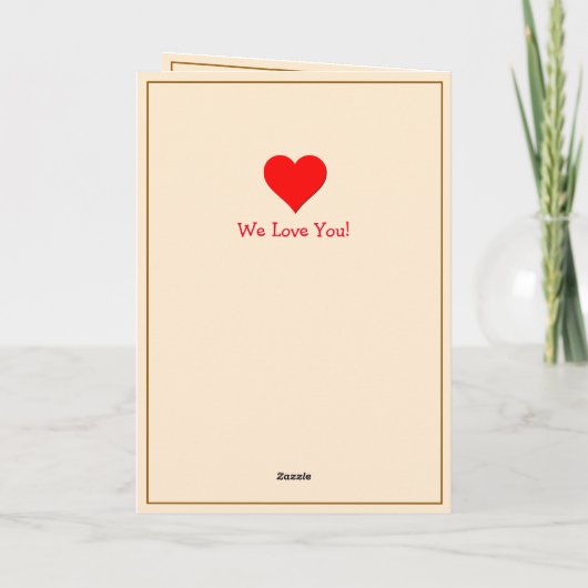 Fügen Sie 3 Foto für Großmutter hinzu, Gedicht von Karte (Rückseite)