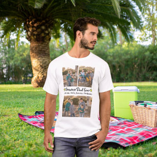 Fügen Sie 3 FotoCollage Besten Vater je Vatertag h T-Shirt