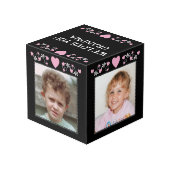 Fügen Sie 4 Bilder, die wir Ihnen Liebe Oma schwar Würfel (Rückseite Schrägansicht)