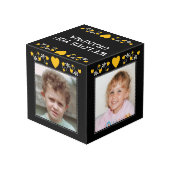 Fügen Sie 4 Bilder, die wir Ihnen Liebe Oma schwar Würfel (Rückseite Schrägansicht)