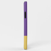 Fügen Sie 4 Fotos Buchstaben gelb und lila hinzu Case-Mate iPhone Hülle (Hinten/Rechts)