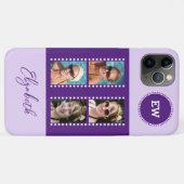 Fügen Sie 4 Fotos Initialen hinzu und nennen Sie l Case-Mate iPhone Hülle (Rückseite (Horizontal))