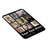 Fügen Sie 9 Fotos und Ihre Lieblingsunterschrift h Magnet (Rechte Seite)