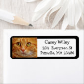 Fügen Sie das Foto Ihrer Katze diesem Adressetiket (Insitu)