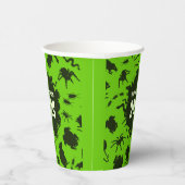 Fügen Sie das Jahr glückliche Halloween dunkle, gr Pappbecher (Rechts)