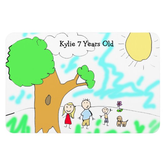 Fügen Sie das Kinderwerk hinzu Magnet (Horizontal)