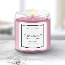 Fügen Sie das klassische Black Border-Produktetike Quadratischer Aufkleber