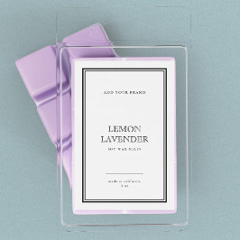 Fügen Sie das klassische Black Border-Produktetike Weinetikett