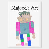 Fügen Sie das Kunstwerk Ihres Kindes hinzu Magnet (Vorderseite)