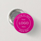 Fügen Sie das Logo Ihres Unternehmens-Shops ein. Button (Vorne & Hinten)
