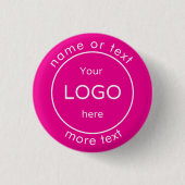 Fügen Sie das Logo Ihres Unternehmens-Shops ein. Button (Vorderseite)