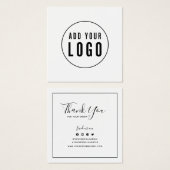 Fügen Sie das Logo schwarze Grenze soziale Vielen (Vorne & Hinten)