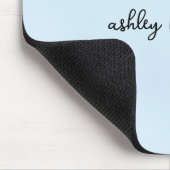 Fügen Sie das Minimal-Monogramm Ihres vollen Namen Mousepad (Ecke)