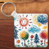 Fügen Sie dazu das Artwork Ihres Kindes hinzu Schlüsselanhänger (Vorderseite)