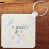 Fügen Sie dazu das Artwork Ihres Kindes hinzu Schlüsselanhänger (Rückseite)