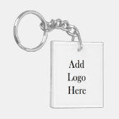 Fügen Sie dazu Ihr Firmenlogo hinzu Schlüsselanhänger (Vorderseite links)