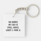 Fügen Sie dazu Ihr Firmenlogo hinzu Schlüsselanhänger (Rückseite)